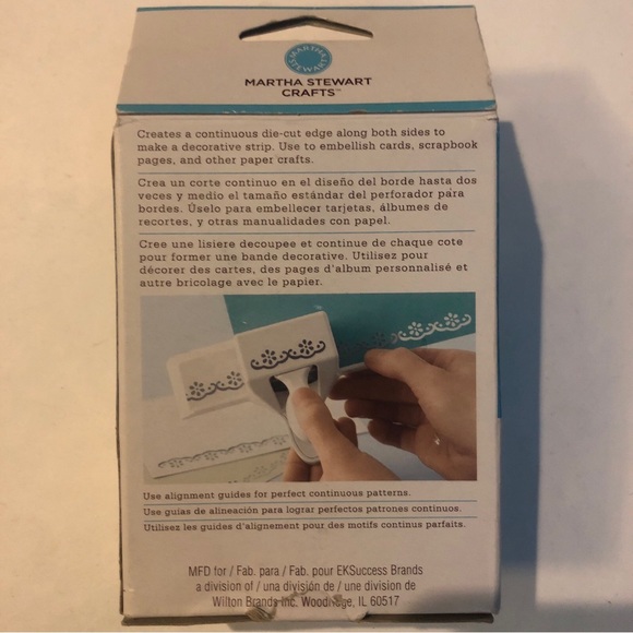 NIB Martha Stewart Crafts Double Edge Punch, Double Link Trim - Picture 3 of 5